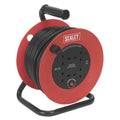 25m Heavy-Duty Cable Reel with Thermal Trip 4 x 230V