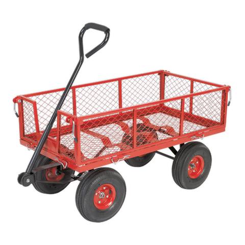 Platform Truck with Removable Sides & Pneumatic Tyres 200kg Capacity