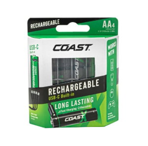 Coast Zithion-X Rechargeable Batteries AA
