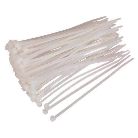 Cable Tie 150 x 3.6mm, White - Pack of 100