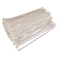Cable Tie 200 x 4.8mm, White - Pack of 100