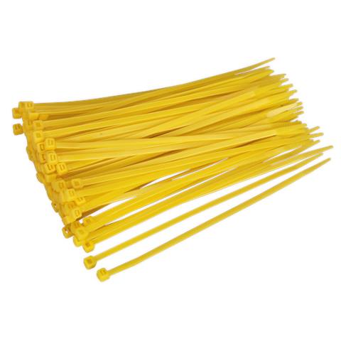 Cable Tie 200 x 4.4mm, Yellow - Pack of 100