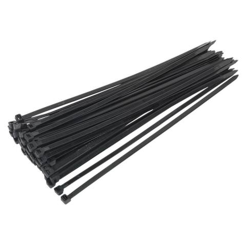 Cable Tie 350 x 7.6mm, Black - Pack of 50