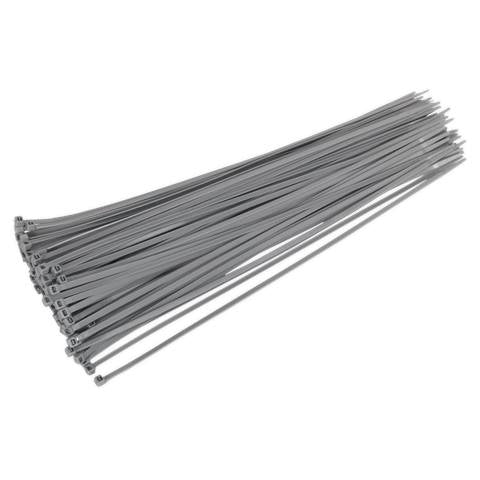 Cable Tie 380 x 4.4mm, Silver - Pack of 100