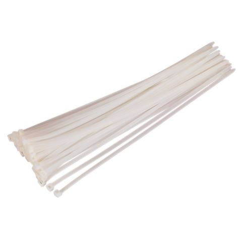 Cable Tie 450 x 7.6mm, White - Pack of 50