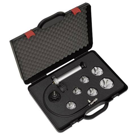 Commercial Cooling System Pressure Test Kit 7pc