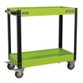 Superline PRO® Heavy-Duty Workshop Trolley 2-Level - Hi-Vis Green