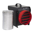 Industrial Fan Heater with Ducting 10kW/400V