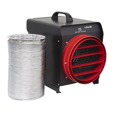 Industrial Fan Heater with Ducting 10kW/400V