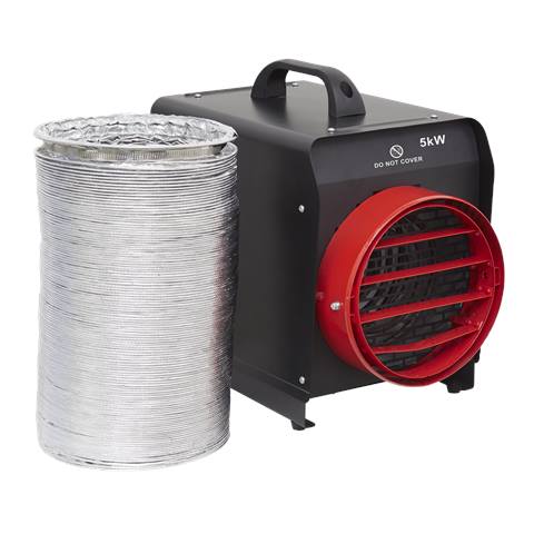 Industrial Fan Heater with Ducting 5kW/400V