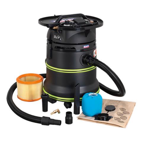M Class Dust-Free Industrial Wet & Dry Vacuum Cleaner 35L with Autostart for Air/Electric Power Tools 1000W/230V