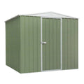 Dellonda Galvanized Steel Storage Shed with Apex Style Roof 230 x 230 x 220cm - Green