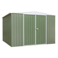 Dellonda Galvanized Steel Storage Shed with Apex Style Roof 300 x 300 x 220cm - Green