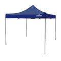 Dellonda Premium 3 x 3m Pop-Up Gazebo, PVC Coated, Water-Resistant Fabric, Supplied with Carry Bag, Rope, Stakes & Weight Bags - Blue Canopy