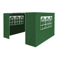 Dellonda Premium Gazebo/Marquee Side Walls/Doors/Windows, Fits 3 x 3m Models - Dark Green