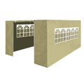 Dellonda Premium Side Walls/Doors/Windows for Gazebo/Marquee, Fits 3 x 4.5m Models - Beige