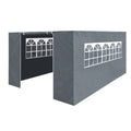 Dellonda Premium Side Walls/Doors/Windows for Gazebo/Marquee, Fits 3 x 4.5m Models - Grey