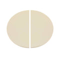 Dellonda Half-Moon Ceramic Heat Deflector Plates for Kamado BBQs 15"(38cm) 2pc