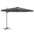 Dellonda Cantilever Parasol with 360° Rotation, Tilt & Cover 3m - Grey