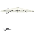 Dellonda Cantilever Parasol with 360° Rotation, Tilt & Cover 3m - Cream