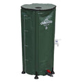 Dellonda Collapsible PVC Garden Water Butt with Zipped Lid & Drain Tap 100L
