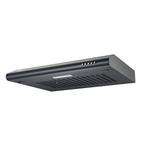 Baridi Visor Cooker Hood Extractor Fan 60cm - Black