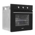 Baridi Built-In 5-Function Fan Assisted Oven with Timer 60cm, 55L Capacity - Black