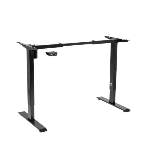 Dellonda Single Motor Ultra-Quiet Adjustable-Height Desk Frame 70kg Capacity - Black