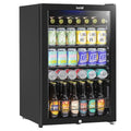Baridi Undercounter Drinks, Beer & Wine Fridge with LED Light 115L - Black