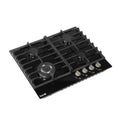 Baridi Gas Hob with 4 Cooking Zones 60cm - Black