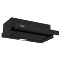 Baridi Telescopic Cooker Hood with Aluminium Filters 60cm - Black