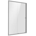 Sliding Shower Door 1000 x 1850mm, 6mm Tempered Glass, Reversible - Chrome