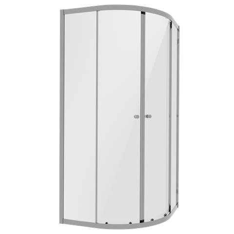 Quadrant Shower Entry Enclosure 800 x 800 x 1850mm with 6mm Tempered Glass - Chrome