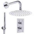 Concealed Thermostatic Shower Set 20cm Round Head & Hand Shower - Chrome