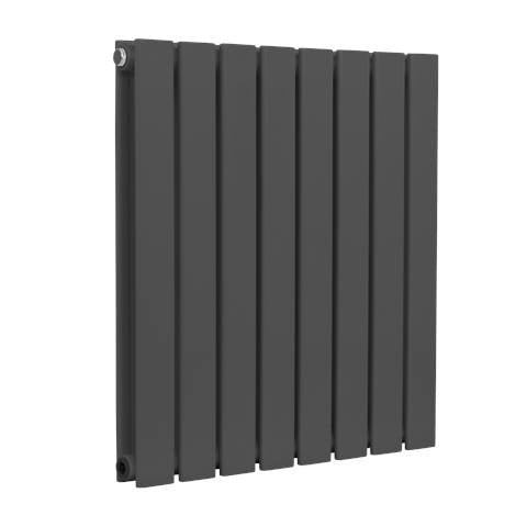 Baridi Horizontal Radiator Contemporary Double Flat Panel Design 600 x 560mm – Anthracite