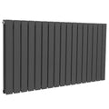 Baridi Horizontal Radiator Contemporary Double Flat Panel Design 600 x 1190mm – Anthracite