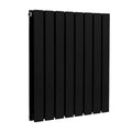 Baridi Horizontal Radiator Contemporary Double Flat Panel Design 600 x 560mm – Black