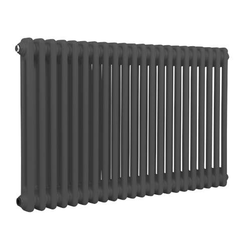 Baridi Horizontal Traditional 2 Column Radiator 600 x 1012mm – Anthracite