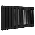 Baridi Horizontal Traditional 2 Column Radiator 600 x 1147mm – Black
