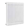 Baridi Horizontal Traditional 2 Column Radiator 600 x 607mm – White