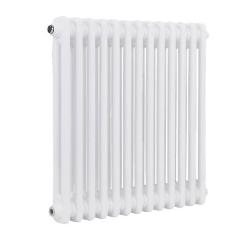 Baridi Horizontal Traditional 2 Column Radiator 600 x 607mm – White