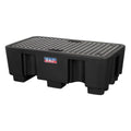 2 Drum Polyethylene Barrel Bund/Spill Pallet 1300 x 750 x 440mm