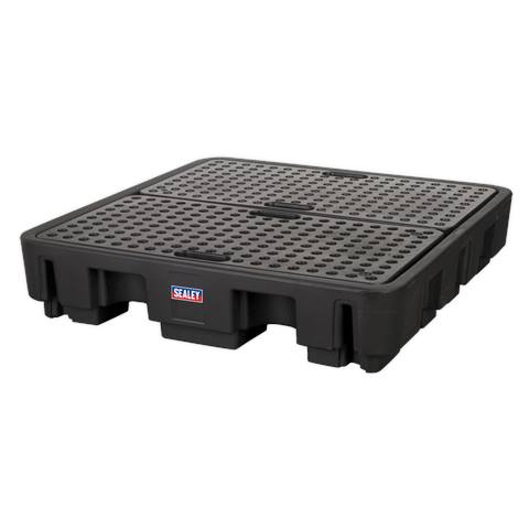 4 Drum Polyethylene Barrel Bund/Spill Pallet 1380 x 1290 x 280mm