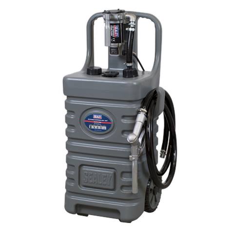 Mobile Dispensing Tank with Diesel Pump 55L - Grey