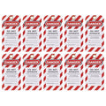 Lockout Safety Tag 10pc