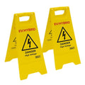EV/Hybrid Floor Warning Signs - Pack of 2
