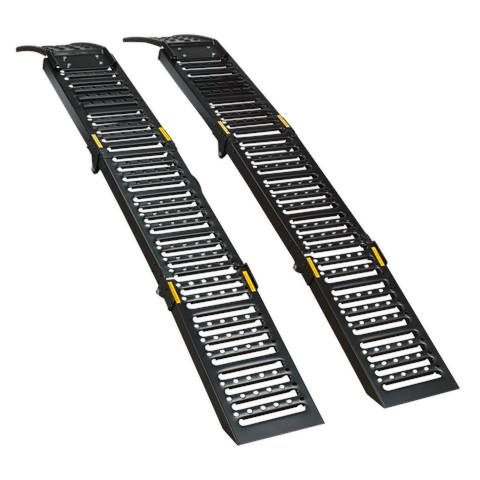 Steel Folding Loading Ramps 500kg Capacity - Pair