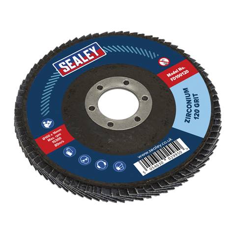 100mm Zirconium Flap Disc 120Grit 16mm Bore