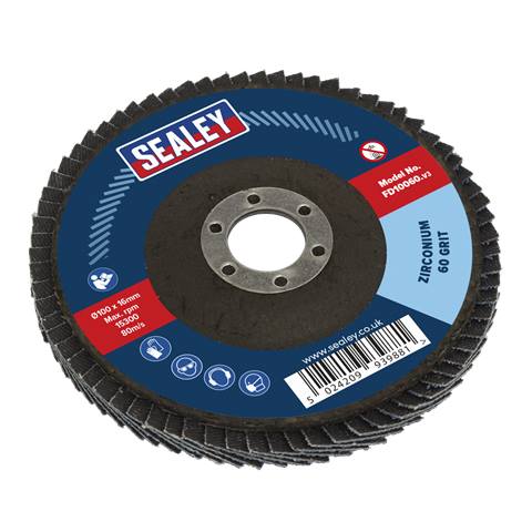 100mm Zirconium Flap Disc 60Grit 16mm Bore