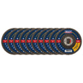 115mm Aluminium Oxide Flap Discs 120Grit 22mm Bore - Pack of 10